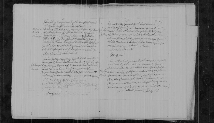 BALLAINVILLIERS. Paroisse Saint-Jacques et Saint-Philippe : Baptêmes, mariages, sépultures : registre paroissial (1747-1769). 