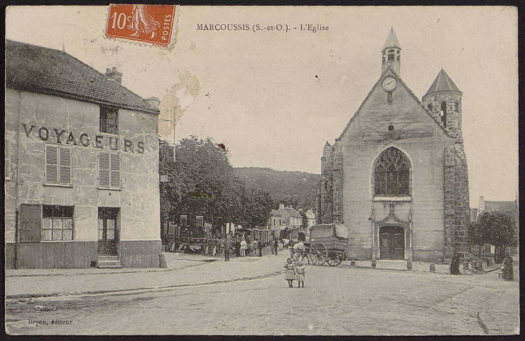 MARCOUSSIS.- L'église (24 août 1908).
