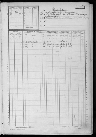 LONGJUMEAU. - Matrice des propriétés non bâties : folios 498 à 1082 [cadastre rénové en 1953]. 
