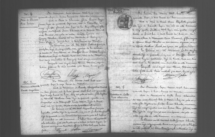 SAVIGNY-SUR-ORGE. Naissances, mariages, décès : registre d'état civil (1847-1852). 