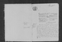 DOURDAN. Naissances, mariages, décès : registre d'état civil (1844-1845). 