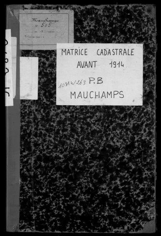 MAUCHAMPS. - Matrice des propriétés bâties [cadastre rénové en 1932]. 