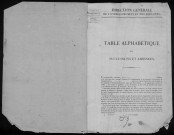 DOURDAN, bureau de l'enregistrement. - Tables des successions. - Vol. 7, 31 décembre 1824 - 1829. 
