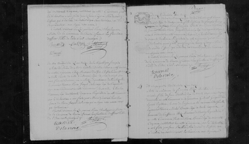 BIEVRES. Naissances, mariages, décès : registre d'état civil (an XIII-1820). 