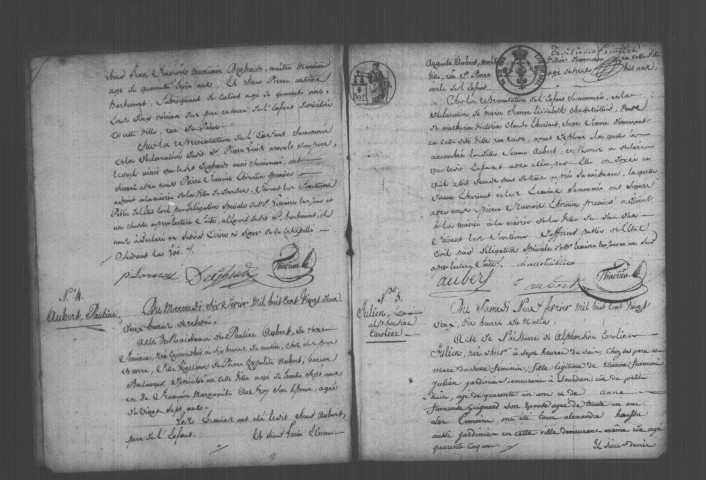 DOURDAN. Naissances, mariages, décès : registre d'état civil (1822-1823). 