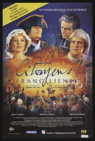EVRY. - Spectacle : Citoyens franciliens, Place Mendès France, 19 mai 1989. 