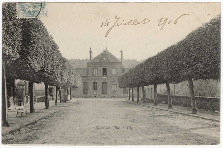 GIF-SUR-YVETTE. - Hôtel de Gif. Bourdier (1906), 2 mots, 5 c, ad. 