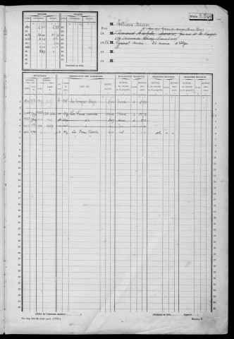 SAVIGNY-SUR-ORGE. - Matrice des propriétés non bâties : folios 5769 à 6266 [cadastre rénové en 1957]. 