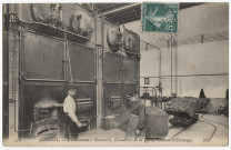CORBEIL-ESSONNES. - Corbeil - Etablissement Decauville, chaudières de la station centrale d'éclairage. Editeur ND, 1911, 1 timbre à 5 centimes. 