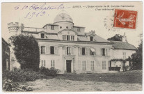 JUVISY-SUR-ORGE. - L'observatoire de M. Camille Flammarion (vue intérieure). (1913), 8 lignes, 10 c, ad. 