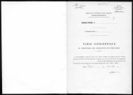 Conservation des hypothèques de CORBEIL. - Table alphabétique du répertoire des formalités hypothécaires, volume n° 124 : A-Z (registre ouvert en 1950). 