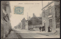 LIMOURS.- Avenue de la gare; La poste (1907). 
