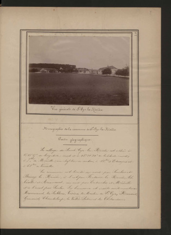 SAINT-CYR-LA-RIVIERE. - Monographie communale [1899] : 3 bandes, 14 vues. 