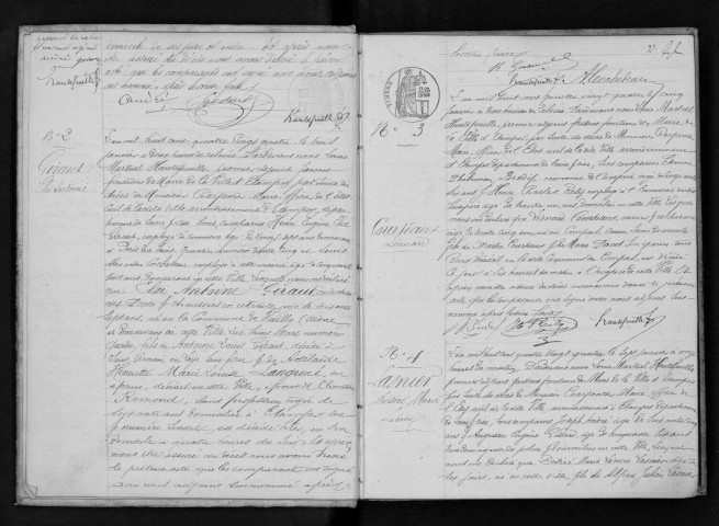 ETAMPES. Décès : registre d'état civil (1884). 