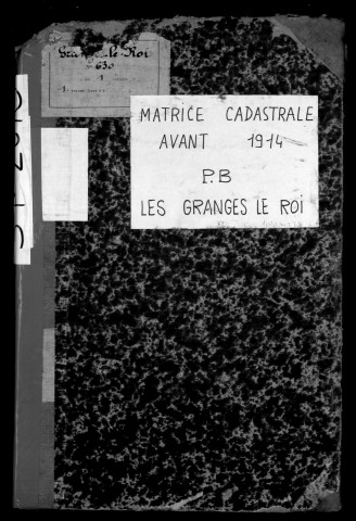 GRANGES-LE-ROI (LES). - Matrice des propriétés bâties [cadastre rénové en 1942]. 