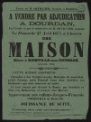 ROINVILLE-SOUS-DOURDAN.- Vente par adjudication d'une maison d'habitation appartenant aux enfants de Jacques-François CHEDEVILLE, 27 avril 1875. 