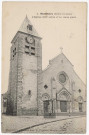 MONTLHERY. - L'église XIIIe siècle et le vieux puits. Editeur Desgouillons. 