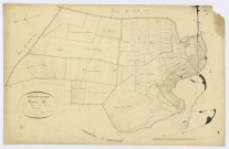 ARRANCOURT. - Section B - Village (le) et les Vignes, ech. 1/2500, coul., aquarelle, papier, 67x104 (1831). 
