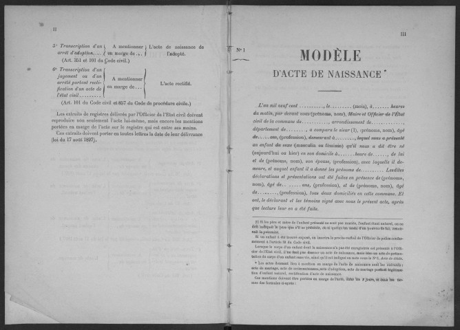 YERRES. - Naissances, mariages, décès : registre d'état civil.