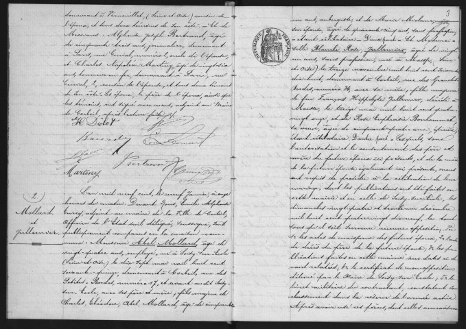 CORBEIL.- Mariages : registre d'état civil (1900). 