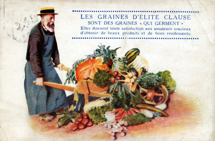 BRETIGNY-SUR-ORGE. - Graines d'Elite Clause. 1924, timbre à 10 centimes. 
