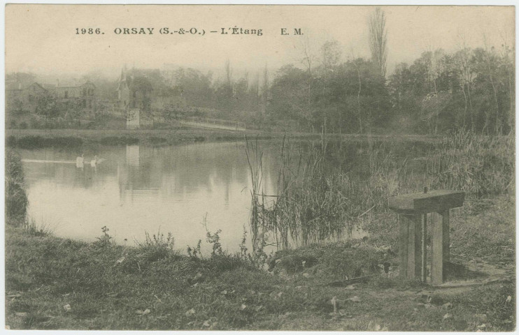 ORSAY. - L'étang. Edition EM, 1timbre à 15 centimes. 