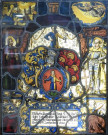 verrière : blason de Wilhelm Dietrich de Zeitt, évêque de Constenberg
