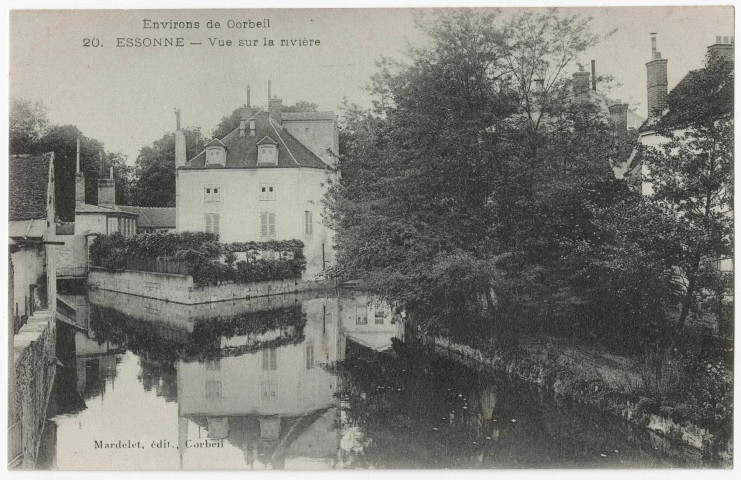 ESSONNES. - Vue sur la rivière, Mardelet. 