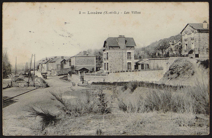 Palaiseau.- Lozère : Les villas (24 août 1908). 