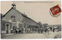 BALLANCOURT-SUR-ESSONNE. - La papeterie. Rentrée des ouvriers, Royer, 1907, 8 lignes, 10 c, ad. 
