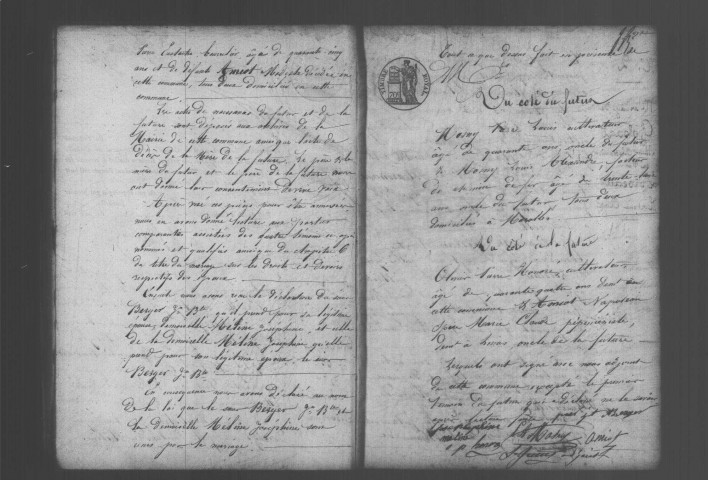 MAROLLES-EN-HUREPOIX. Naissances, mariages, décès : registre d'état civil (1845-1856). 