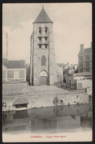 Corbeil-Essonnes.- L'église Saint-Spire (1905). 
