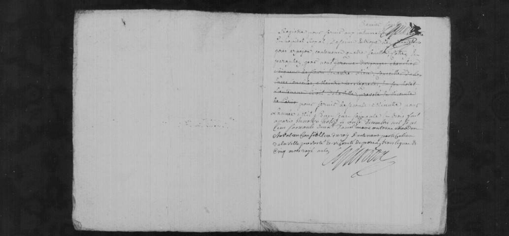 ARPAJON. Couvent-Hôpital Saint-Eutrope. - Baptêmes, mariages, sépultures : registre paroissial (1763-1789). 