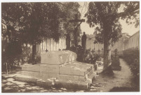 EVRY. - Notre-Dame-de-Sion-Grand-Bourg, la tombe du père Th. Ratisbonne [Editeur David et Vallois, sépia]. 