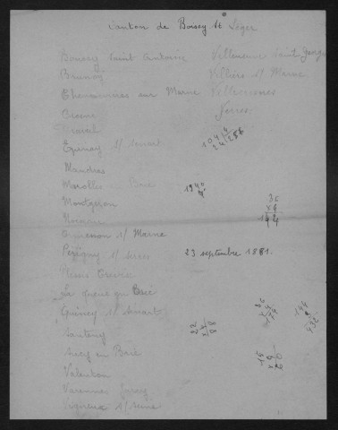 BRUNOY.- Décès : registre d'état civil (1939). 