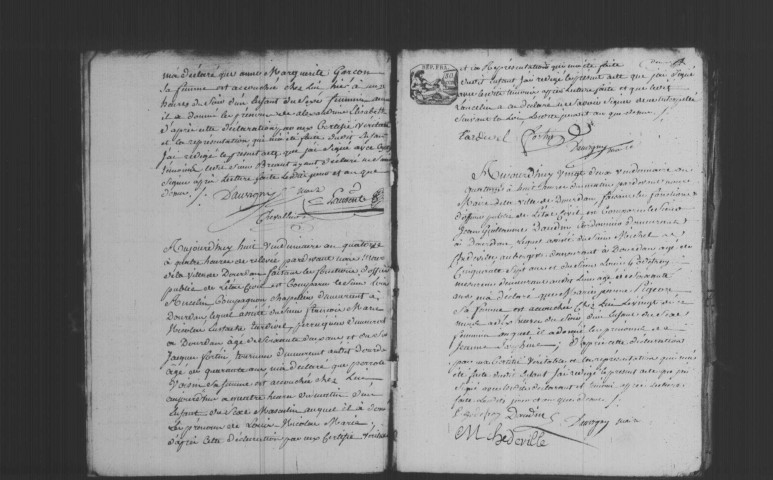 DOURDAN. Naissances, mariages, décès : registre d'état civil (an XIV-1807). 