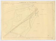 Plan topographique régulier de VIGNEUX dressé et dessiné par M. R. RAGUIN, géomètre et topographe, feuille 2, Ministère de la Reconstruction et de l'Urbanisme, 1945. Ech. 1/2.000. N et B. Dim. 1,10 x 0,80. 