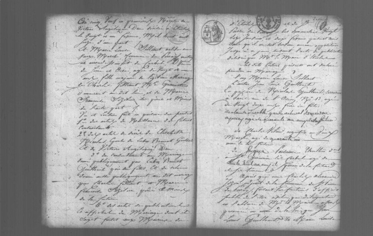 SAINT-PIERRE-DU-PERRAY. Naissances, mariages, décès : registre d'état civil (1817-1834). 