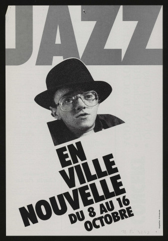 EVRY. - Jazz en ville nouvelle. Concerts : programme, Agora d'Evry, 8 octobre-16 octobre 1982. 