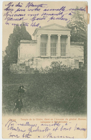 ORSAY. - Temple de la gloire élevé en l'honneur du général Moreau vainqueur à hohenlinden. Edition Trianon, 1905, 1 timbre à 10 centimes. 