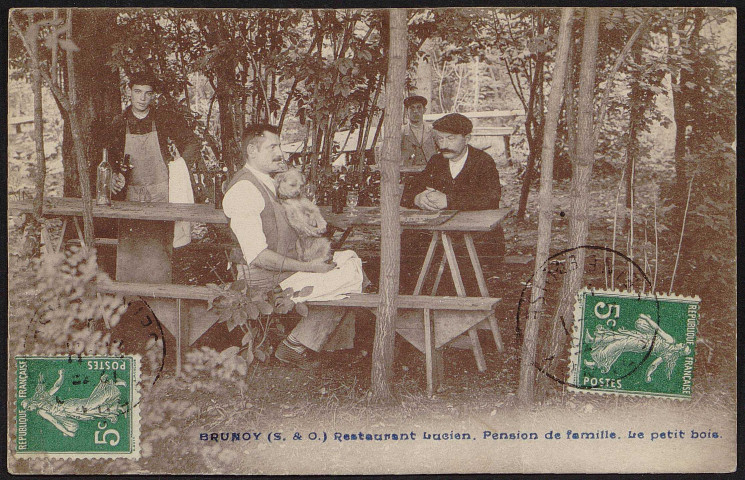 Brunoy.- Restaurant « Lucien », pension de famille (21 novembre 1910). 