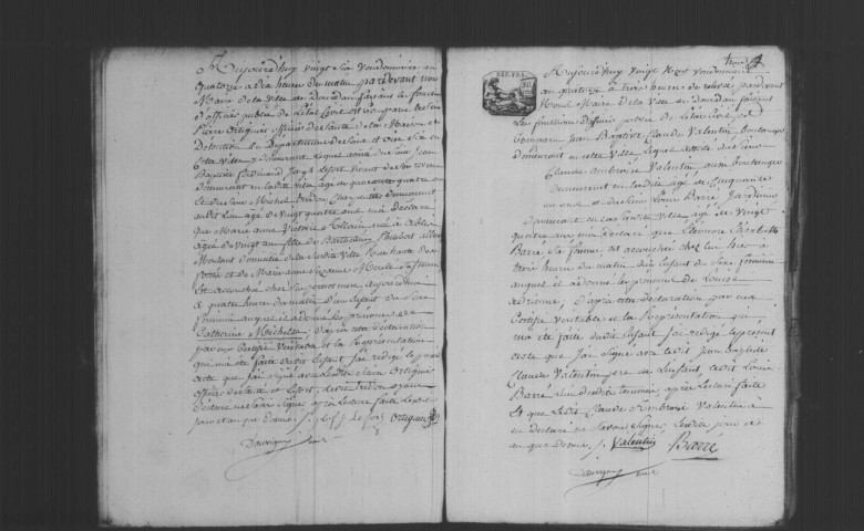 DOURDAN. Naissances, mariages, décès : registre d'état civil (an XIV-1807). 