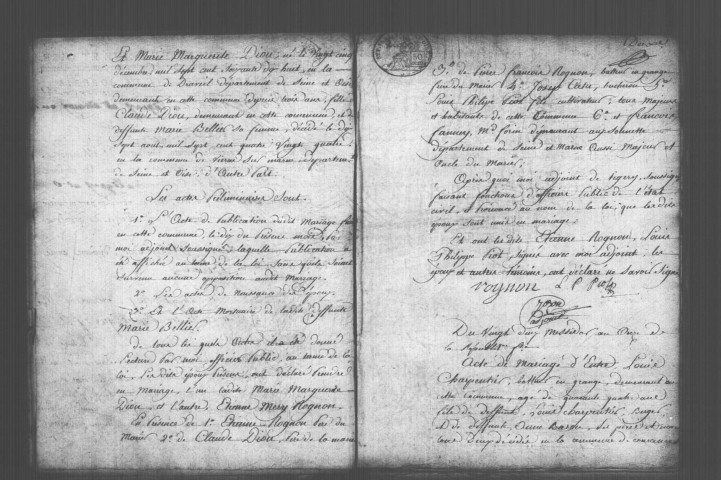 TIGERY . Naissances, mariages, décès : registre d'état civil (an XI-1817). 