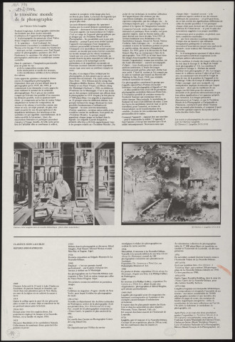 BIEVRES.- Exposition : Clarence J. Laughlin. Le troisième monde de la photographie, Musée français de la photographie, 15 janvier-9 mars 1981. 