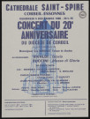CORBEIL-ESSONNES.- Concert du 20ème anniversaire du diocèse de Corbeil, Cathédrale Saint-Spire, 5 décembre 1986. 