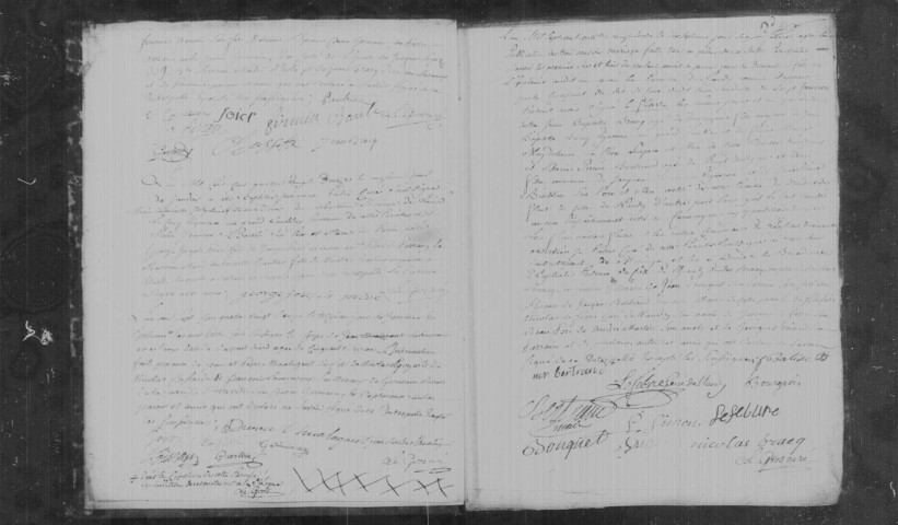 BALLANCOURT-SUR-ESSONNE. Naissances, mariages, décès : registre d'état civil (1792-an VII). 