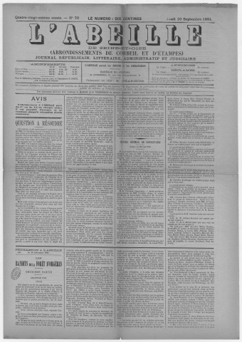 n° 70 (10 septembre 1891)