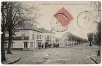 ARPAJON. - Porte et boulevard d'Etampes, CLC, 1905, 9 lignes, 10 c, ad. 