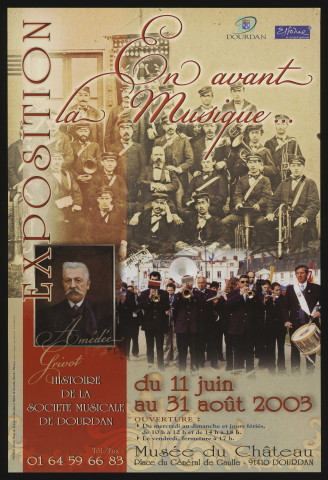DOURDAN. - Exposition : En avant la musique..., Musée du château, 11 juin-31 août 2003. 