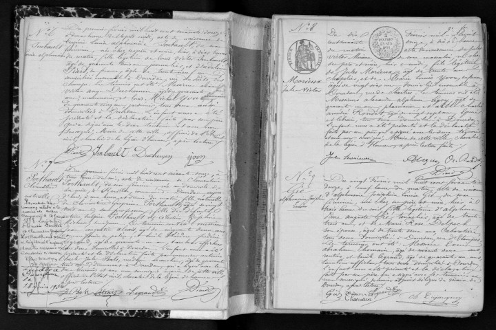 DOURDAN. Naissances, mariages, décès : registre d'état civil (1872-1874). 